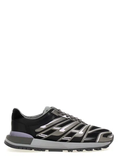 MAISON MARGIELA MULTICOLOR MESH AND RUBBER 50-50 SNEAKERS