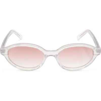 Maison Margiela 51mm Round Sunglasses In White