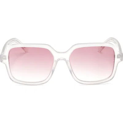 Maison Margiela 56mm Square Sunglasses In White