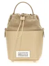 Maison Margiela Small 5ac Bucket Bag In Beige