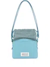 Maison Margiela Borsa A Secchiello 5ac Azzurra In Tessuto E Pelle Donna In Blue
