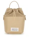 Maison Margiela Small 5ac Bucket Bag In Ivory
