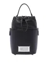 Maison Margiela 5ac Drawstring Small Bucket Bag In Black