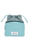 Maison Margiela Borsa A Secchiello 5ac Azzurra In Tessuto E Pelle Donna In Light Blue