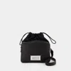 Maison Margiela Grained Leather Panel Bag In Black