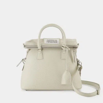 Maison Margiela 5ac Classic Mini Bag -  - Greige - Leather In Beige