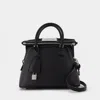 Maison Margiela 5ac Mini Black Leather Bag In Black
