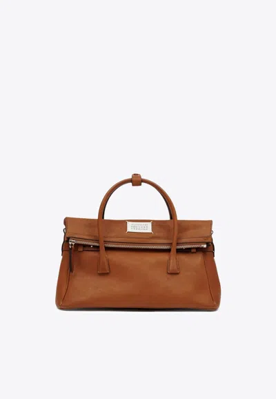Maison Margiela 5ac Classique Leather Top Handle Bag In Brown