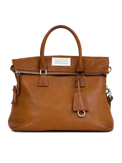 Maison Margiela 5ac Classique Medium Tote Bag In Brown