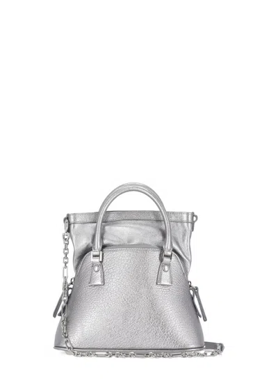Maison Margiela 5ac Classique Micro Handbag In Silver