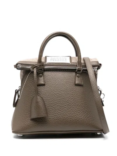 Maison Margiela 5ac Classique Mini Leather Handbag In Brown