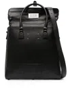 Maison Margiela 5ac Daily Vertical Leather Backpack In Black