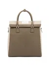 Maison Margiela 5ac Daily Vertical Leather Backpack In Neutrals