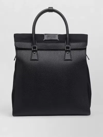 Maison Margiela 5ac Daily Vertical Tote Bag Detachable Strap In Black