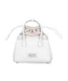 Maison Margiela 5ac Small Drawstring Tote Bag In White