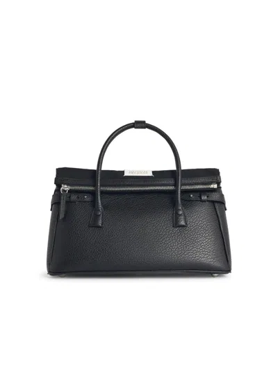 Maison Margiela '5ac East West' Black Leather Handbag