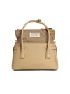 Maison Margiela 5ac East West Cream Leather Bag In Cream