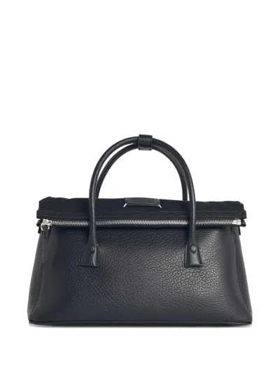Maison Margiela 5ac East West Grain-leather Tote Bag In Black