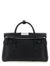Maison Margiela Shoulder Bag With Detachable Strap And Top Handles In Black