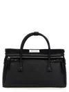 Maison Margiela Black Leather 5ac East West Handbag In Black