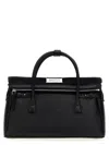 Maison Margiela Black Leather 5ac East West Handbag In Black