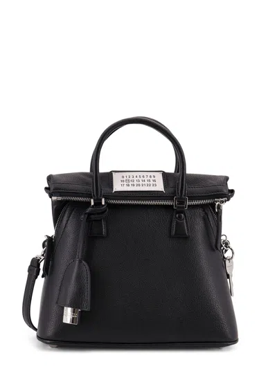Maison Margiela 5ac East West Leather Bag With Shoulder Strap In Black
