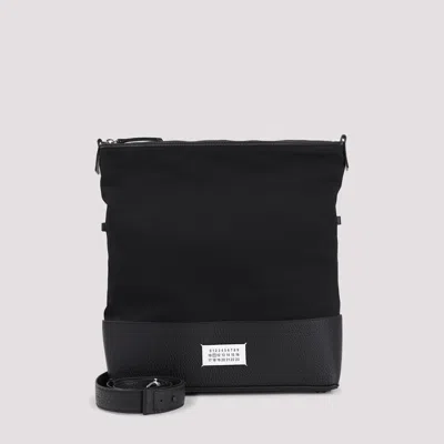 Maison Margiela 5ac Hobo Medium Handbag In Black