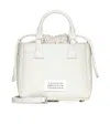 Maison Margiela 5ac Horizontal Leather Tote Bag In Gray