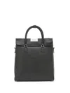 Maison Margiela Grained-leather Backpack In Black