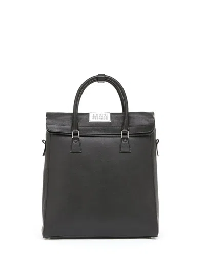Maison Margiela Grained-leather Backpack In T2186 Java