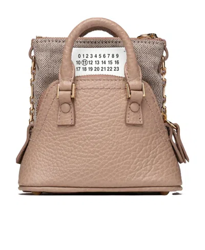 Maison Margiela 5ac Leather Mini Bag In Brown