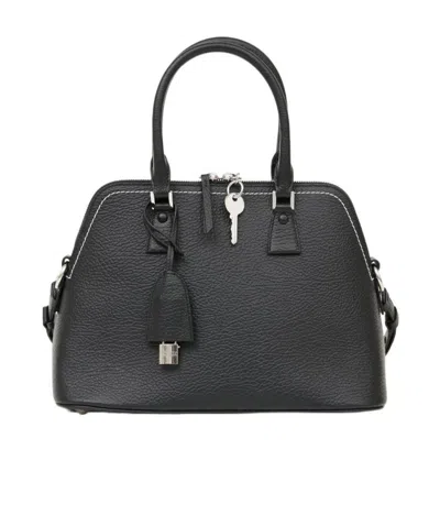 Maison Margiela 5ac Leather Shoulder Bag In Black