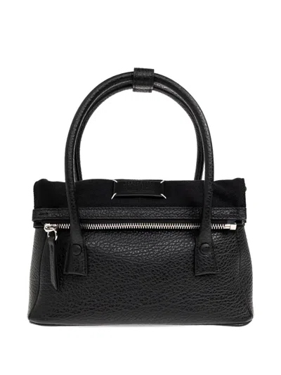 Maison Margiela 5ac Leather Tote Bag In Black