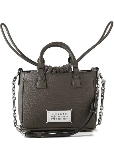 Maison Margiela 5ac Leather Tote Bag In Brown