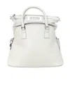 Maison Margiela 5ac Medium White Crossbody Bag In Gray