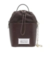 Maison Margiela 5ac Bucket Bag With Application In Black