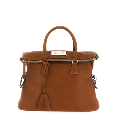 Maison Margiela 5ac Loved To Death Medium Handbag In Brown