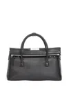 Maison Margiela 5ac Medium Leather Tote Bag In Black