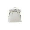 Maison Margiela 5ac Medium White Crossbody Bag In Grey
