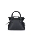 Maison Margiela '5ac Micro' Black Shoulder Bag With Logo Label
