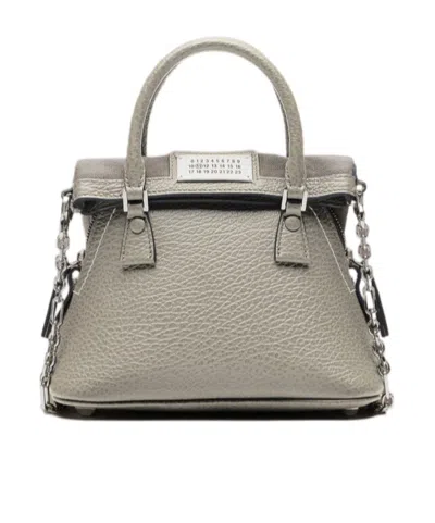Maison Margiela 5ac Micro Shoulder Bag In Gray