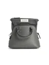 Maison Margiela 5ac Mini Bag In Pebble Grey Leather In Gray