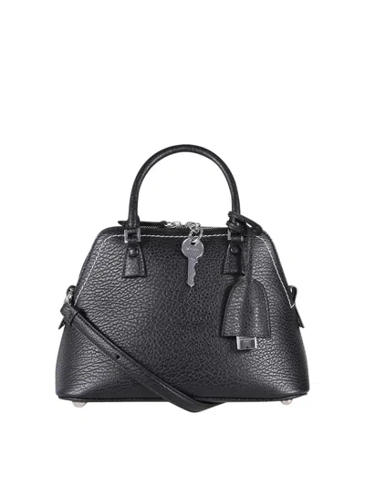 Maison Margiela 5ac Classique Mini Leather Tote Bag In Black