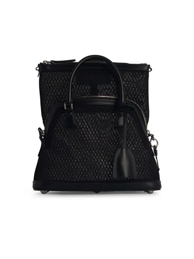 Maison Margiela 5ac Mini Black Leather Blend Bag