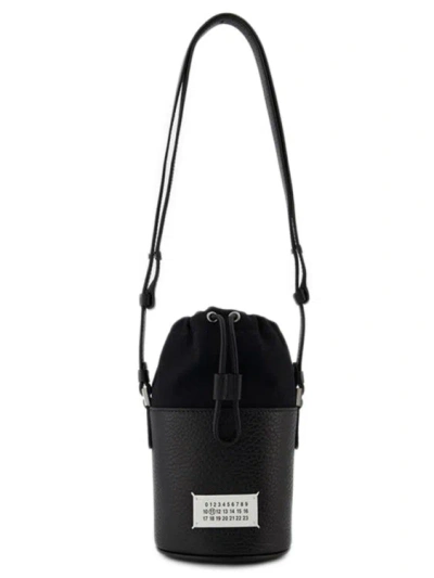 Maison Margiela 5ac Mini Hobo Bag  - Black - Leather