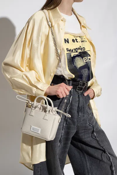Maison Margiela ‘5ac' Shopper Bag In Cream