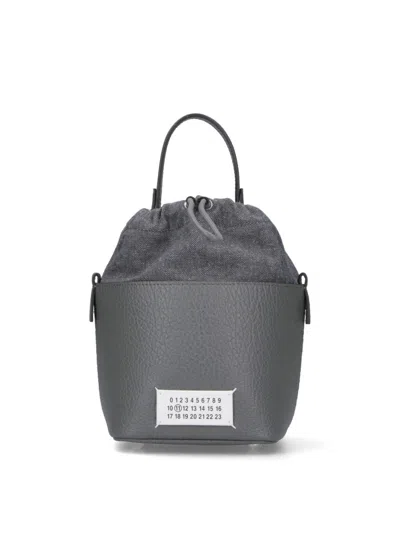 Maison Margiela 5ac Small Bucket Bag - Grey In Gray