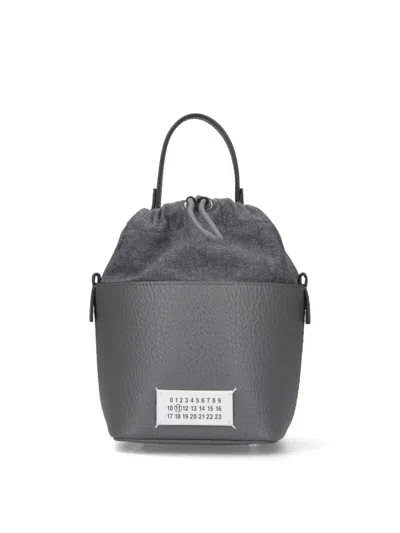 Maison Margiela 5ac Small Bucket Bag – Grey In Gray