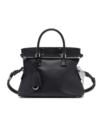 Maison Margiela 5ac Leather Tote Bag In Black