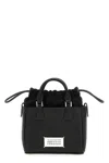 Maison Margiela Horizontal Leather Tote With Top Handle And Detachable Strap
